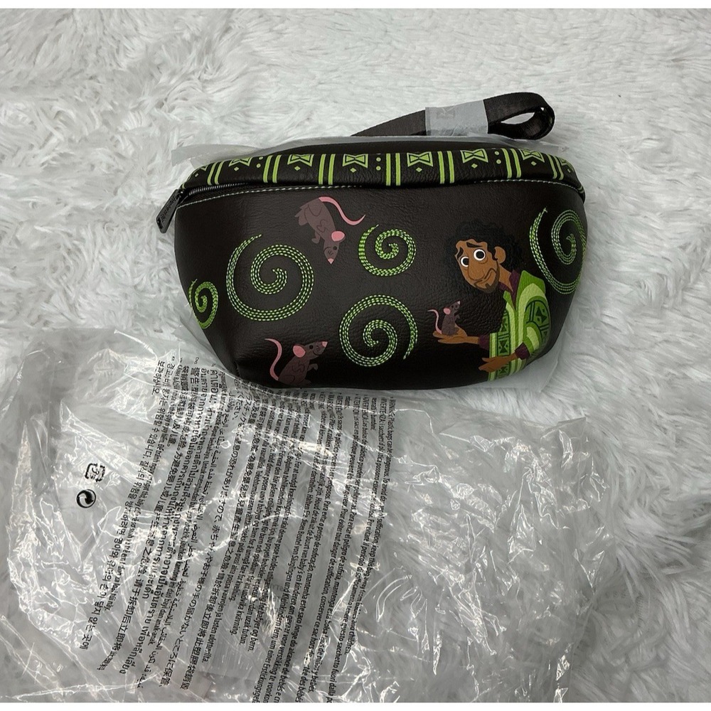 Disney Parks Loungefly Don't Talk About Bruno Encanto Glow Belt Bag Fanny Pack